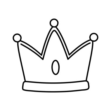İzole Kraliyet taç tasarım vektör
