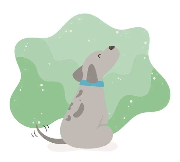 Mignon petit chien personnage de mascotte — Image vectorielle