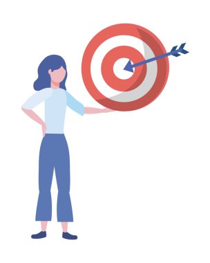 Businesswoman avatar karikatür tasarım vektör illüstrasyon