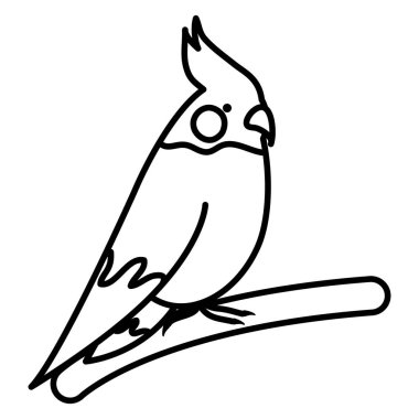 sevimli küçük kuş güzel maskot