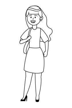 İzole kadın tasarım vector Illustrator