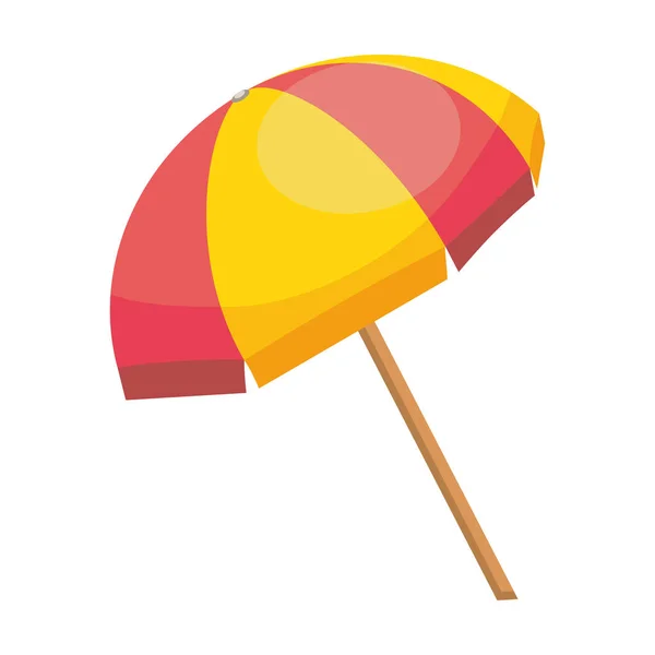 Illustration vectorielle de conception de parapluie rayé isolé — Image vectorielle