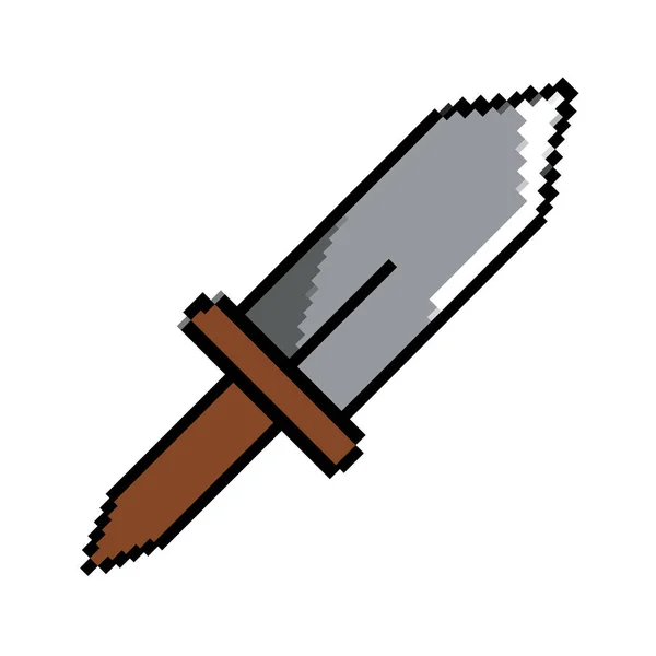 孤立的中世纪剑设计载体插图 — 图库矢量图片