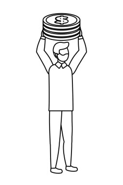 İllüstrasyon işadamı karikatür tasarım vektör