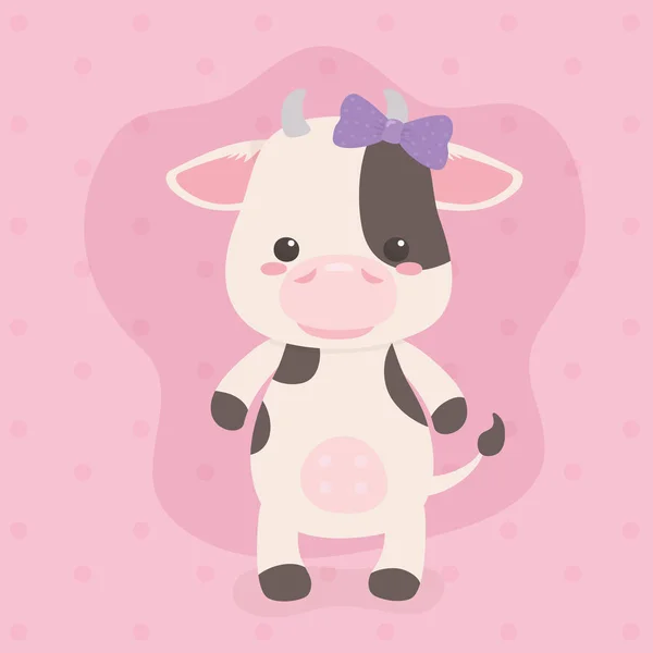 cute and little cow character