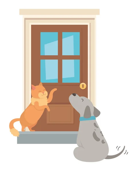Kočičí a psí design — Stockový vektor