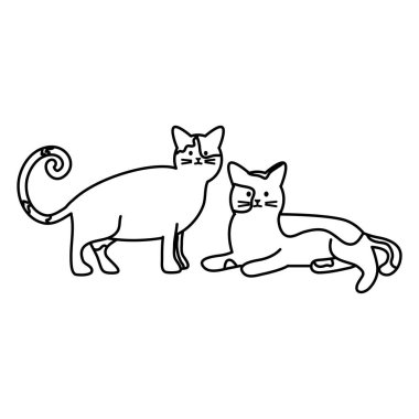 sevimli kediler Maskotlar adorables karakterler