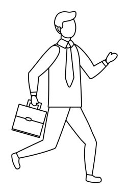 İllüstrasyon işadamı karikatür tasarım vektör