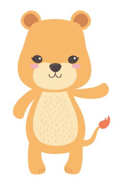 Lioness karikatür tasarım vector Illustrator