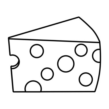 İzole peynir tasarım vektör illüstratör