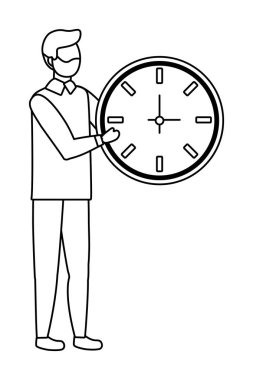 İllüstrasyon işadamı karikatür tasarım vektör