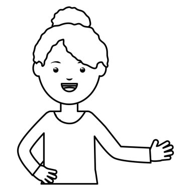 Genç kadın öğretmen eğitim karakteri