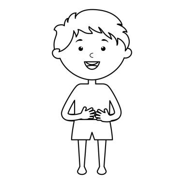 Mayo karakteri ile küçük çocuk