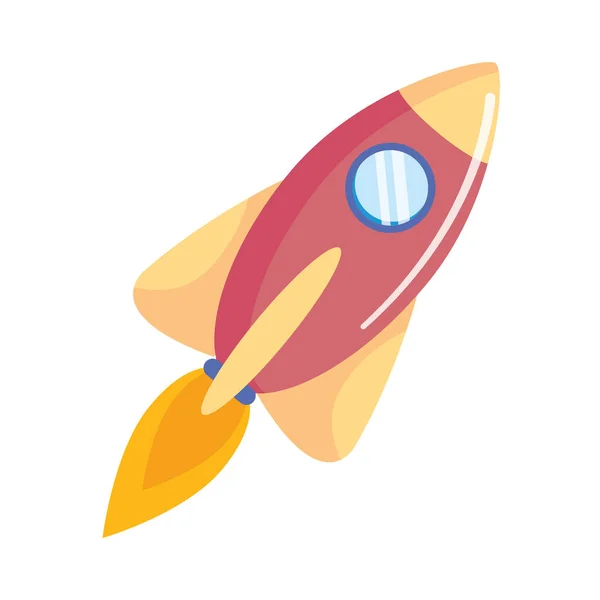 Isolated rocket design vector illustration — Stock Vector