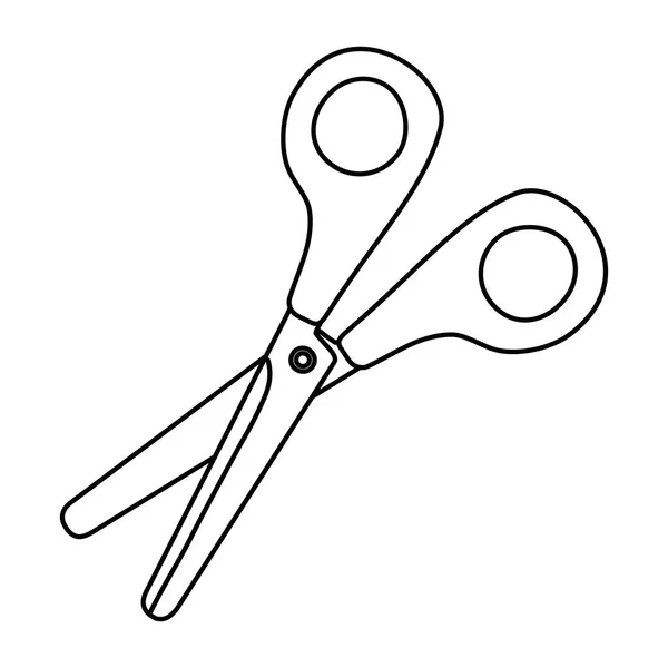 Ilustrador de vectores de diseño de herramienta de tijera aislada — Vector de stock
