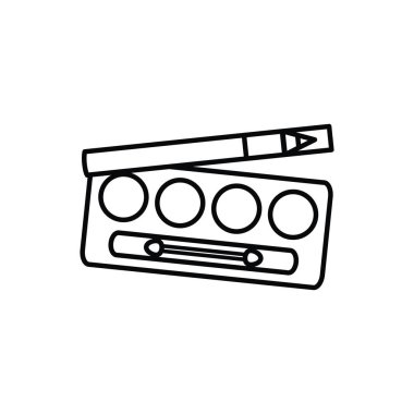 göz gölgeler çizim simgesi makyaj