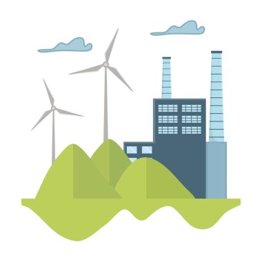 Eko fabrikası ve Planet tasarım kaydetmek