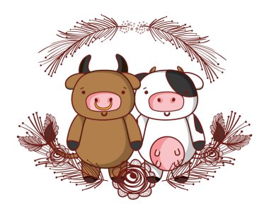 Sevimli hayvan çizgi filmi