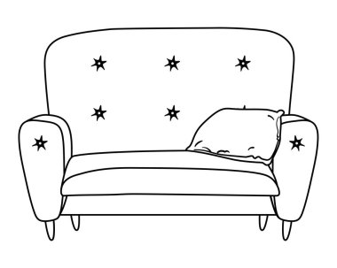 Rahat ev koltuğu tasarım vector Illustrator