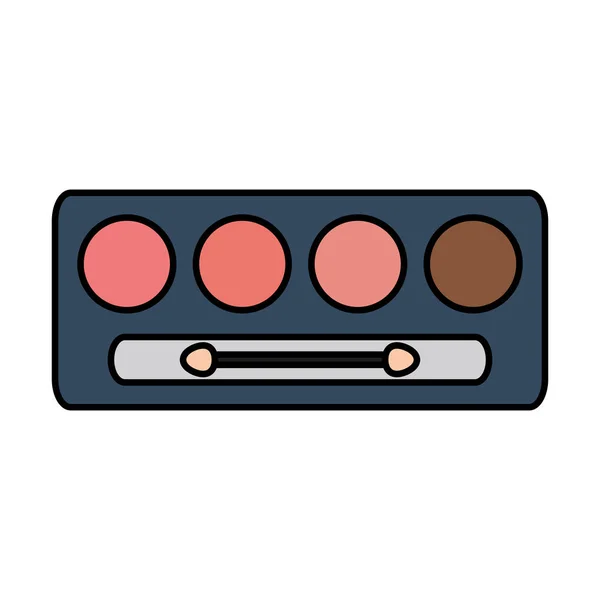 Sombras de ojos componen el icono de dibujo — Vector de stock