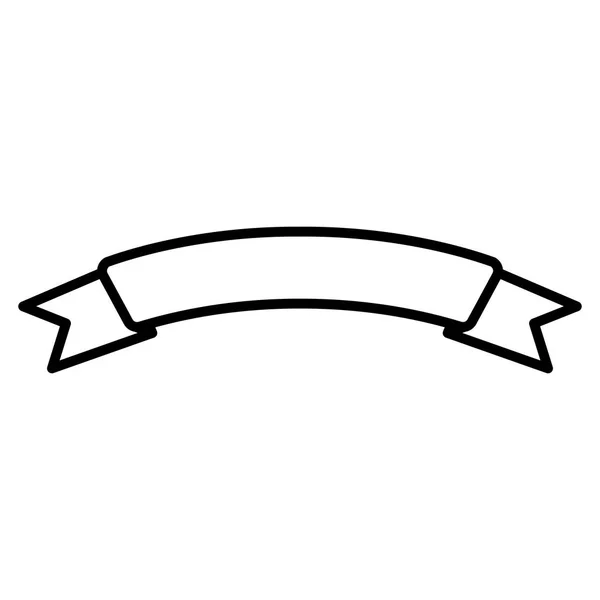 Ikona na białym tle ozdoba rama wstążki — Wektor stockowy