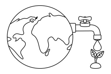 Damla tasarımı ile su musluk