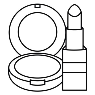 ruj ve allık tozu çizim makyaj