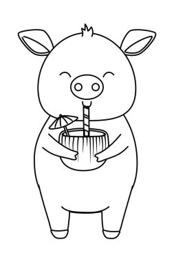 sevimli hayvan karikatür yaz zaman zevk