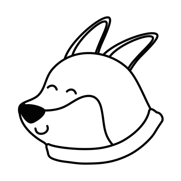 Perro ilustrador vector de diseño de dibujos animados — Vector de stock