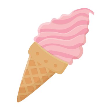 Yaz ve lezzetli dondurma tasarımı