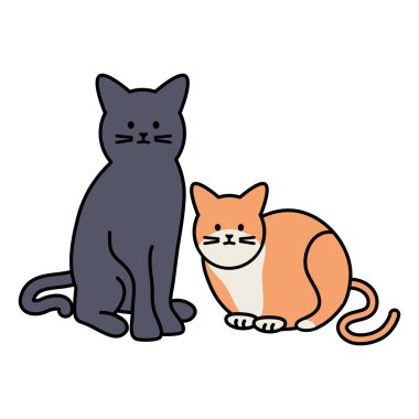 sevimli kediler Maskotlar adorables karakterler