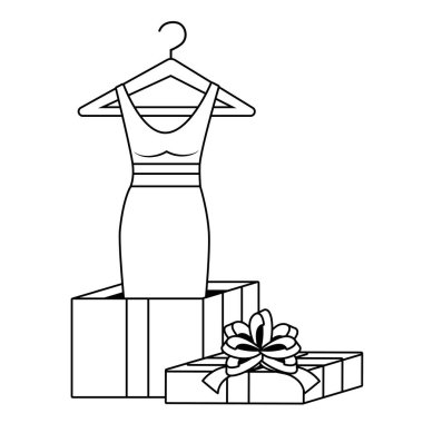 Hediye simge tasarım vektör illüstrasyon