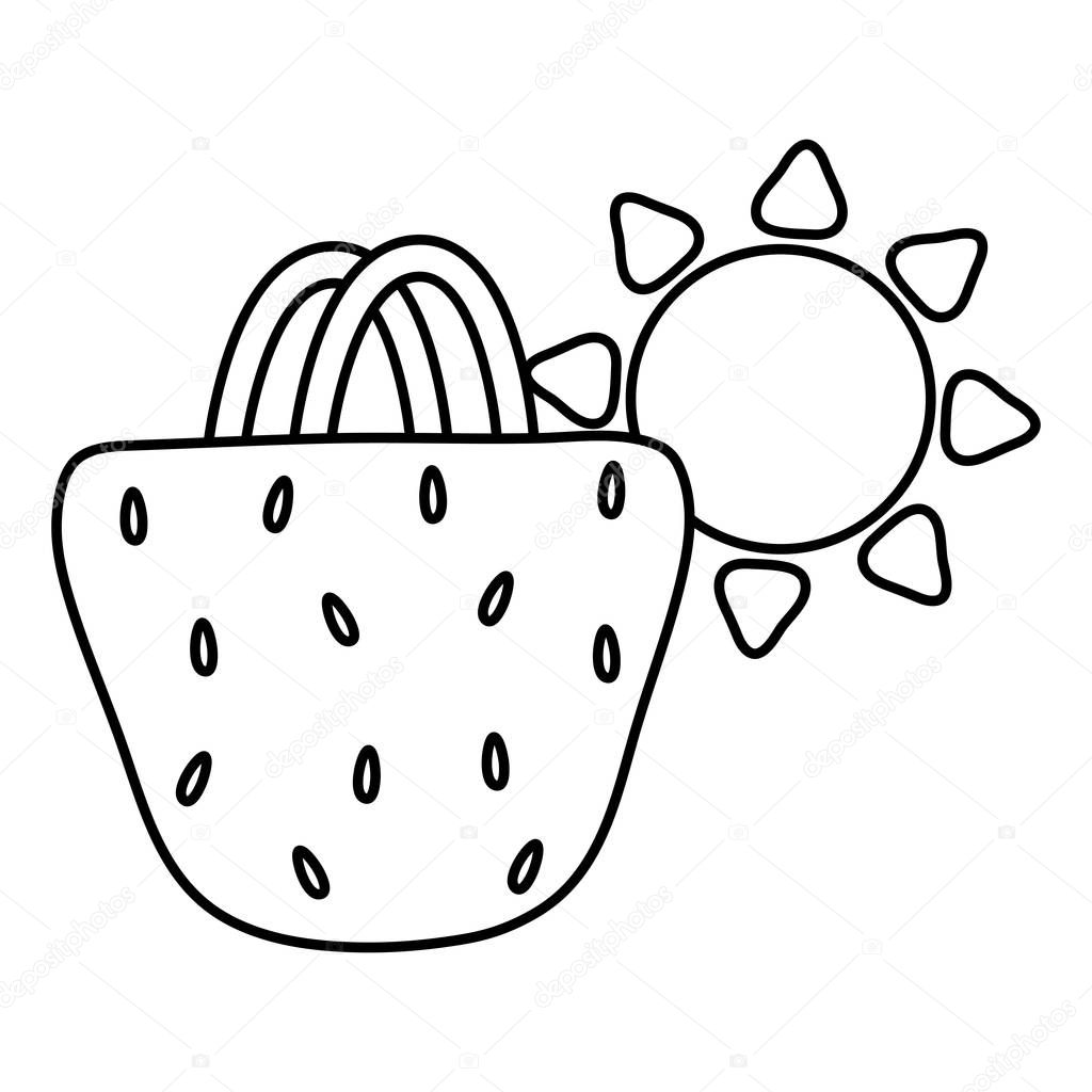 handbag female with sun summer