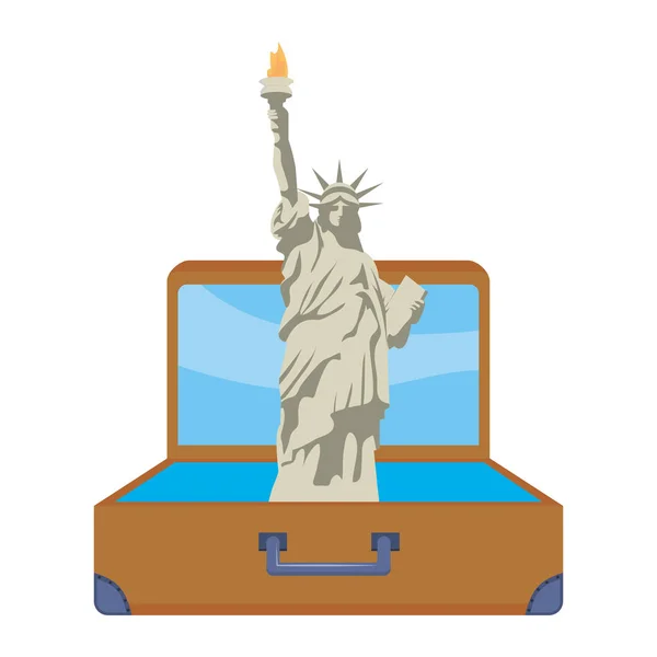 Statue of Liberty in New York design — Stock Vector