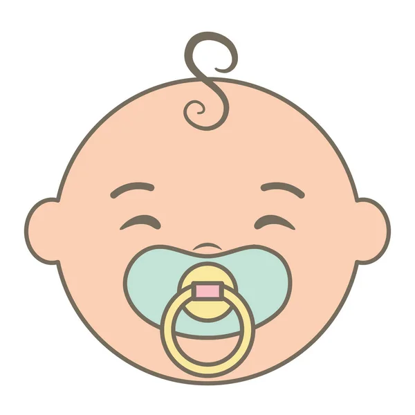 Aranyos kis baba fiú cumi — Stock Vector