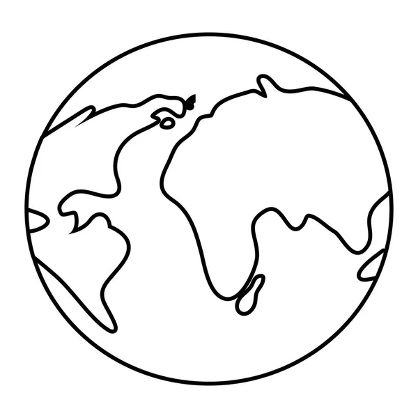 孤立した惑星設計ベクトル図 — ストックベクタ
