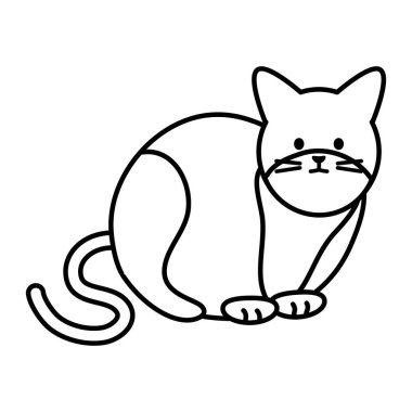 sevimli kedi maskot güzel karakter