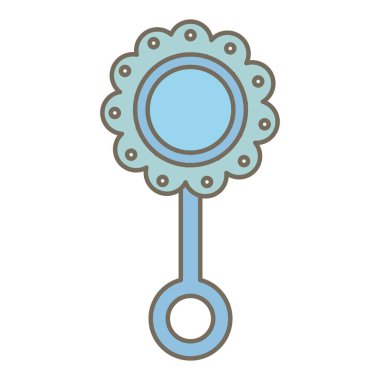 Bebek maraca aksesuar simge sevimli