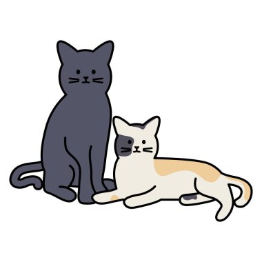 sevimli kediler Maskotlar adorables karakterler