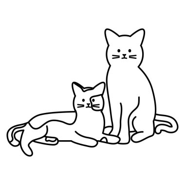 sevimli kediler Maskotlar adorables karakterler