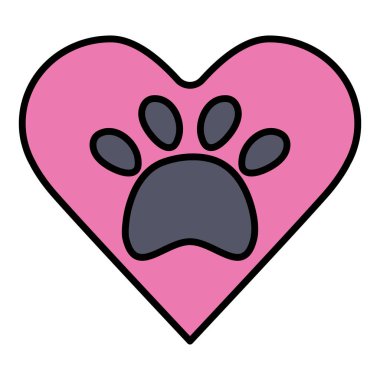 pençe baskı PET ile kalp