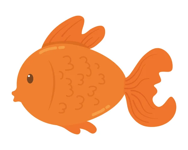 Balık karikatür tasarım vector Illustrator — Stok Vektör