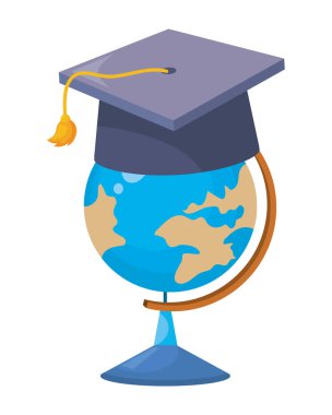 Okul tasarım vektör illüstrasyon izole dünya