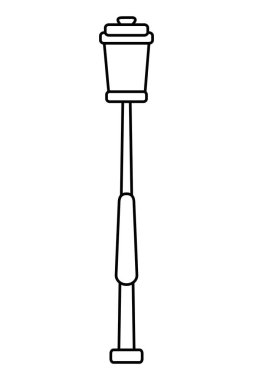 İzole lamba tasarım vektör çizme