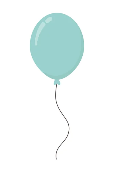 Geïsoleerde ballon met touw ontwerp — Stockvector