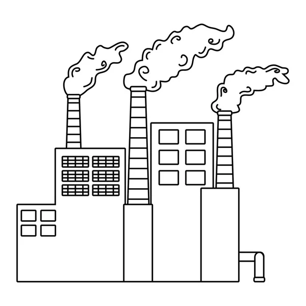Factory Industry Building Cartoon Vector Illustration Graphic Design ...