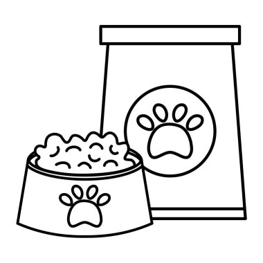 Gıda ve çanta bakım maskotu ile plastik çanak