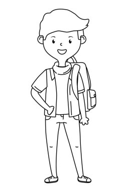 Okul tasarım çocuk karikatür