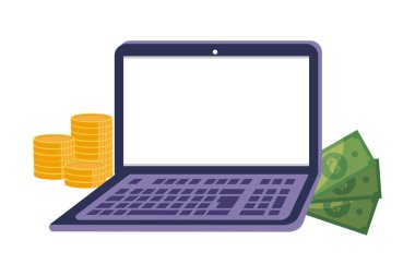 Alışveriş online simge tasarım vektör illüstrasyon
