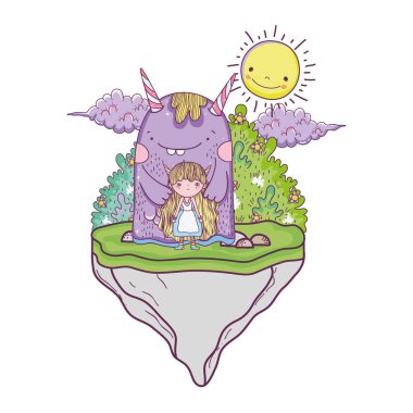 alanda canavar ile küçük peri